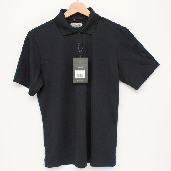OnTour Womens Short Sleeve Collared Golf Shirt Medium Dark Navy Blue NWT - Picture 3 of 10